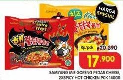 Promo Harga SAMYANG Hot Chicken Ramen Cheese 140 gr - Superindo