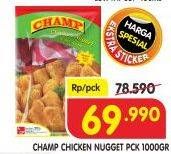Promo Harga CHAMP Nugget Chicken Nugget 1000 gr - Superindo
