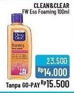 Promo Harga CLEAN & CLEAR Facial Wash Ess Foaming 100 ml - Alfamidi