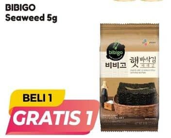 Promo Harga Bibigo Snack Seasoned Seaweed 5 gr - Alfamart