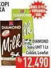 Promo Harga DIAMOND Milk UHT Coklat, Low Fat  - Hypermart