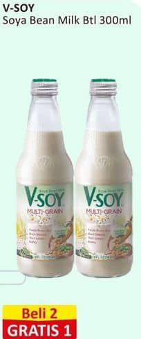 Promo Harga V-soy Soya Bean Milk Original 300 ml - Alfamart