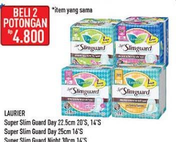 Promo Harga Super Slimguard Day 22.5cm 20s / 14s / 25cm 16s / Slimguard Night 30cm 14s  - Hypermart