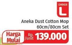 Promo Harga CHOICE L Dustmop Cotton 60 Cm, 80cm  - Lotte Grosir