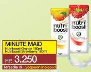 Promo Harga MINUTE MAID Nutriboost Orange, Strawberry 180 ml - Yogya