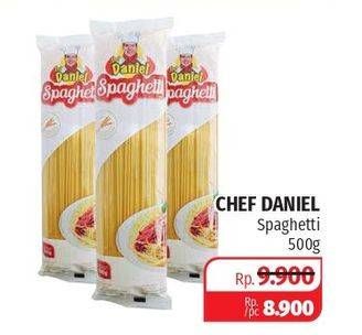 Promo Harga CHEF DANIEL Spaghetti  500 gr - Lotte Grosir