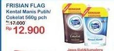 Promo Harga FRISIAN FLAG Susu Kental Manis Cokelat, Putih 560 gr - Indomaret