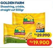 Promo Harga Golden Farm French Fries Shoestring, Crinkle, Straight 500 gr - Hypermart