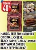 Promo Harga HANZEL Bratwurst/ Frankfurter 360gr  - Hypermart