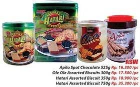 Promo Harga ASIA HATARI Assorted Biscuits 350 gr - Hari Hari