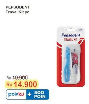 Promo Harga Pepsodent Travel Pack Soft 2 pcs - Indomaret