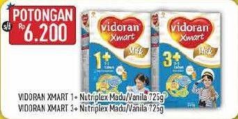 Promo Harga VIDORAN Xmart 1+/Xmart 3+ Madu, Vanilla 725 gr - Hypermart
