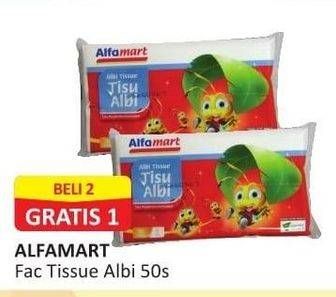 Promo Harga ALFAMART Facial Tissue Albi 50 pcs - Alfamart