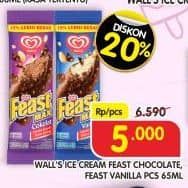 Promo Harga Walls Feast Chocolate, Vanilla 65 ml - Superindo