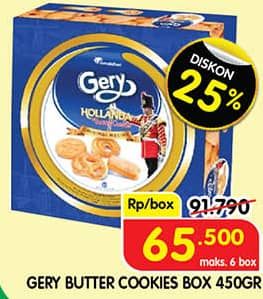 Promo Harga Gery Butter Cookies 450 gr - Superindo