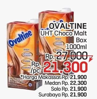 Promo Harga Ovaltine Susu UHT 1000 ml - LotteMart