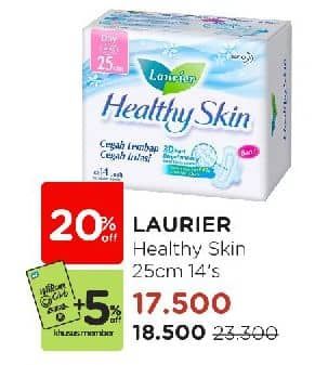 Promo Harga Laurier Healthy Skin Day Wing 25cm 14 pcs - Watsons