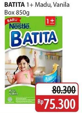 Promo Harga Dancow Batita Susu Pertumbuhan Madu, Vanilla 850 gr - Alfamidi