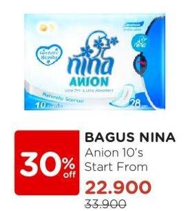 Promo Harga Bagus Nina Anion 24cm 10 pcs - Watsons