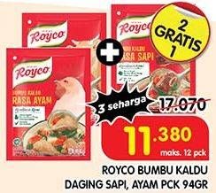 Promo Harga Royco Penyedap Rasa Ayam, Sapi 94 gr - Superindo