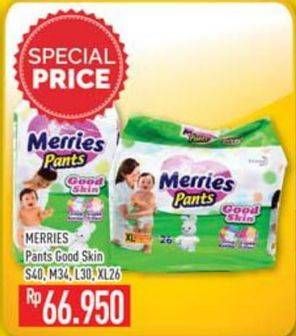 Promo Harga Merries Pants Good Skin S40, M34, L30, XL26  - Hypermart