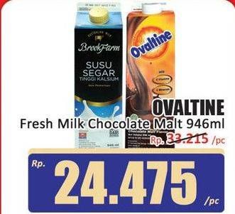 Promo Harga Ovaltine Fresh Milk 1000 ml - Hari Hari