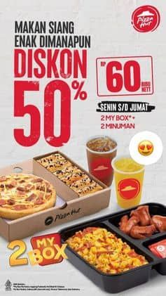 Promo Harga Diskon 50%  - Pizza Hut