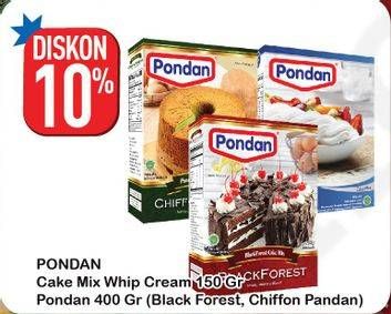 Promo Harga PONDAN Cake Mix  - Hypermart