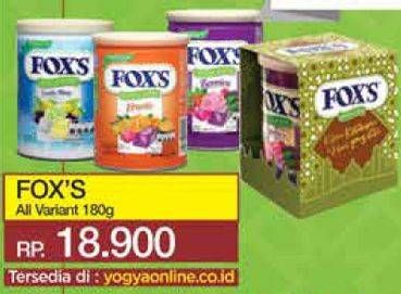 Promo Harga FOXS Crystal Candy All Variants 180 gr - Yogya
