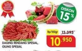Promo Harga Daging Rendang/ Daging Giling Spesial per 100 gr - Superindo