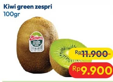 Promo Harga Kiwi Green Zespri per 100 gr - Hypermart
