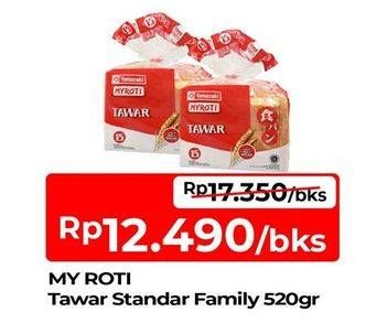 Promo Harga My Roti Roti Tawar Family 505 gr - TIP TOP