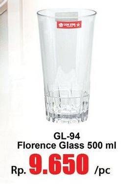 Promo Harga LION STAR Florence Glass GL-94 500 ml - Hari Hari