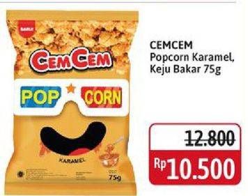 Promo Harga Cem-cem Pop Corn Karamel, Keju Bakar 75 gr - Alfamidi