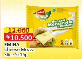 Promo Harga EMINA Cheese Slice Mozza 5 pcs - Alfamart