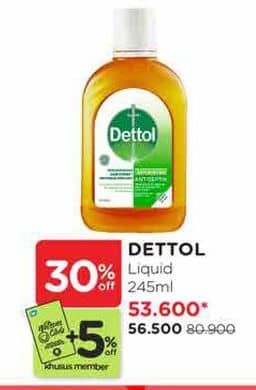 Promo Harga Dettol Antiseptic Germicide Liquid 245 ml - Watsons