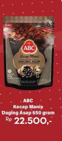 Promo Harga ABC Kecap Manis Rasa Daging Asap 650 gr - Hypermart