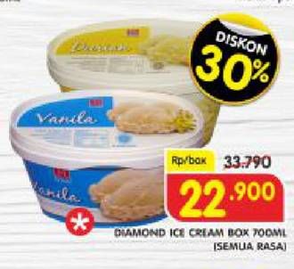 Promo Harga DIAMOND Ice Cream All Variants 700 ml - Superindo