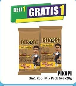 Promo Harga Pikopi 3 in 1 Kopi Mix per 9 sachet 20 gr - Hari Hari