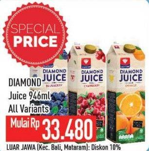 Promo Harga DIAMOND Juice All Variants 946 ml - Hypermart