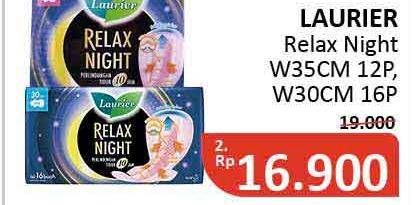 Promo Harga Laurier Relax Night 30cm, 35cm 12 pcs - Alfamidi