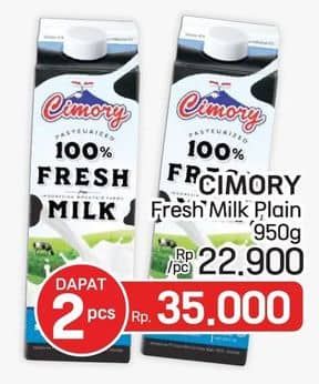 Promo Harga Cimory Fresh Milk Full Cream 950 ml - LotteMart
