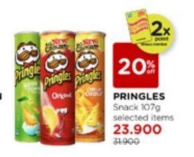 Promo Harga Pringles Potato Crisps 107 gr - Watsons