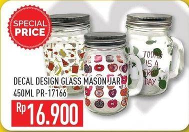 Promo Harga DECAL GLASS Clear Glass PR-17166  - Hypermart