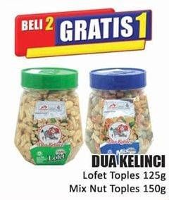 Promo Harga DUA KELINCI Kacang Lofet, Mix Nut 125 gr - Hari Hari