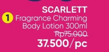Promo Harga Scarlett Whitening Body Lotion Charming 300 ml - Guardian