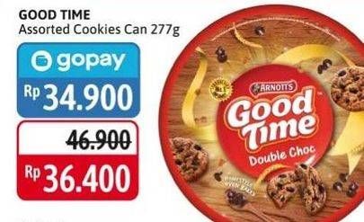 Promo Harga GOOD TIME Chocochips Assorted Cookies Tin 277 gr - Alfamidi