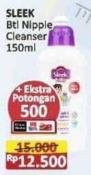 Promo Harga Sleek Baby Bottle, Nipple and Accessories Cleanser 150 ml - Alfamart