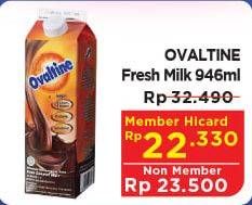 Promo Harga OVALTINE Fresh Milk 1000 ml - Hypermart