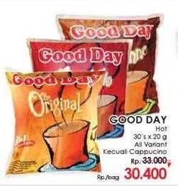 Promo Harga Good Day Instant Coffee 3 in 1 per 30 sachet 20 gr - LotteMart